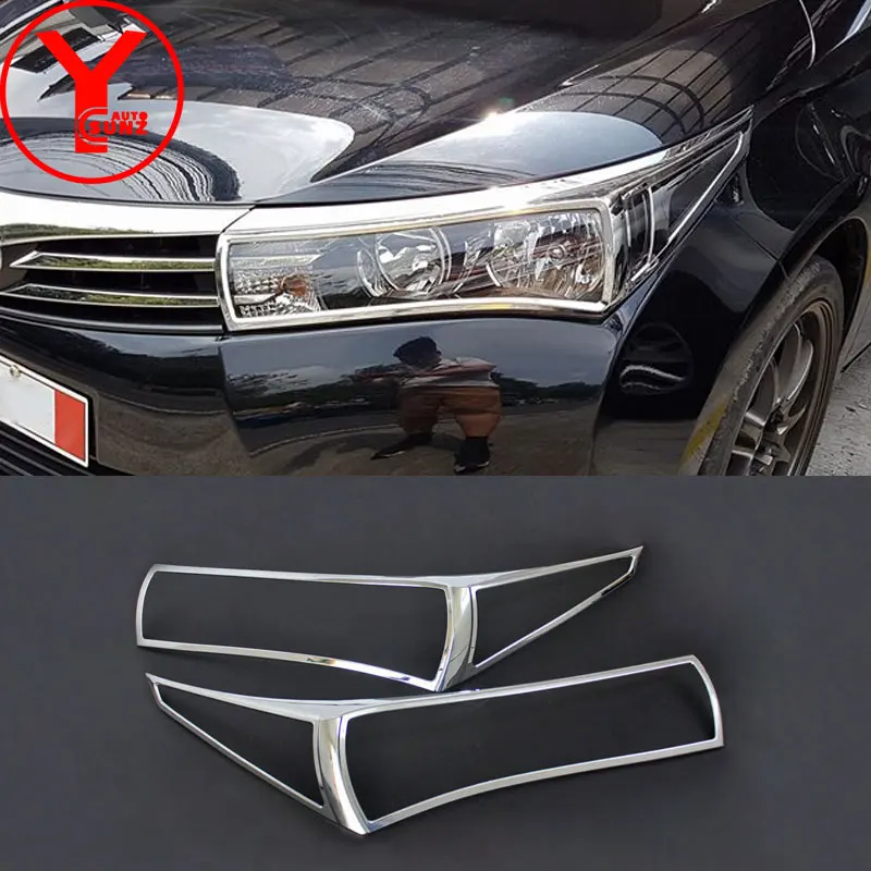 Налобный светильник для toyota corolla altis E170 2014 2015 2016 хромированный налобный накладка