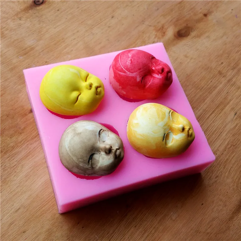 4 лица 3D Силиконовая форма кухонная посуда обеденный бар силиконовая для торта