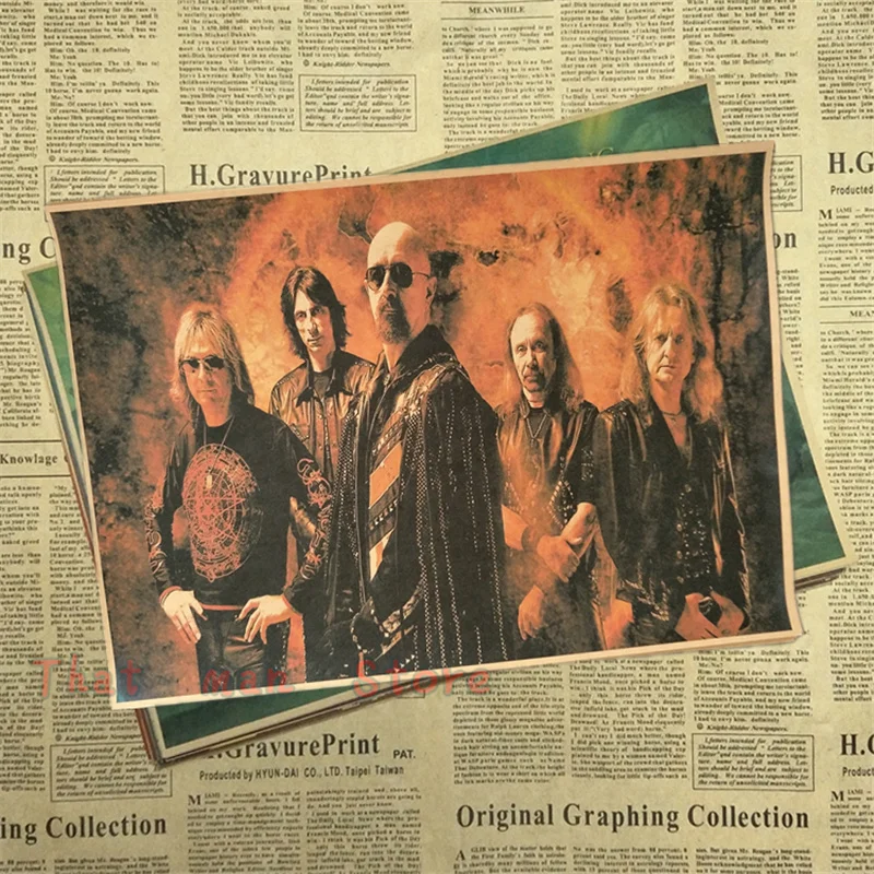 Judas Priest винтажный постер крафт ретро рок старый постер пост Панк Группа живопись Ретро плакат 42*30 см