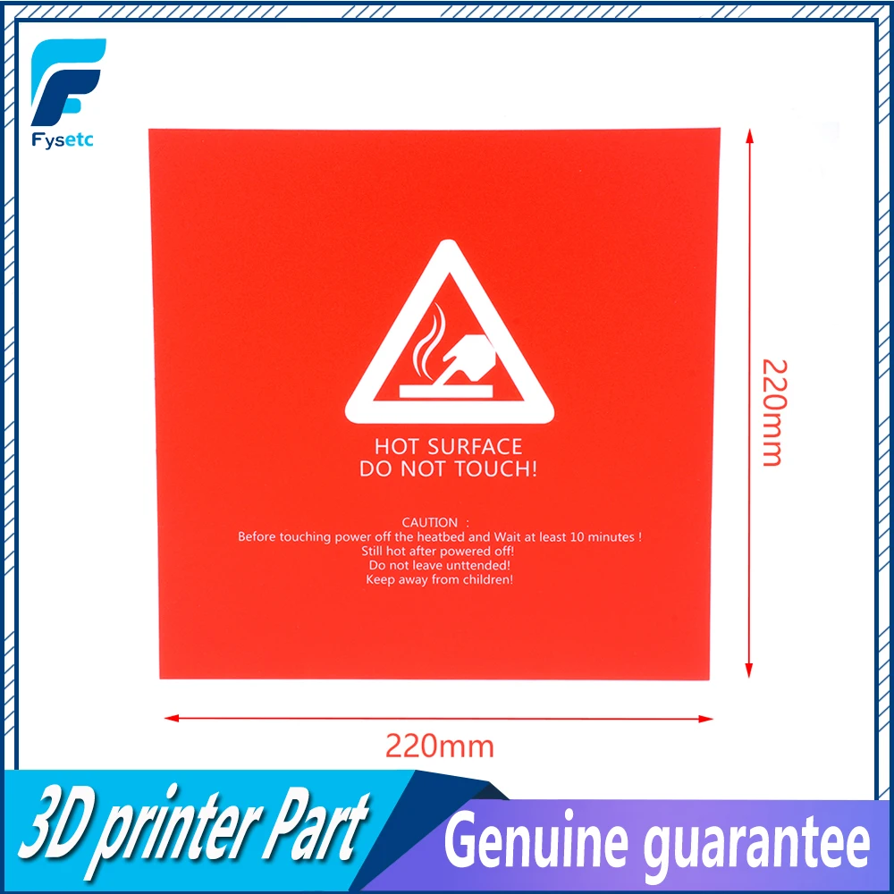 2 шт. 220x220 мм красная матовая кровать с подогревом для Wanhao i3 Anet A8 A6 Ender 5 Tarantula 3 DPrinter