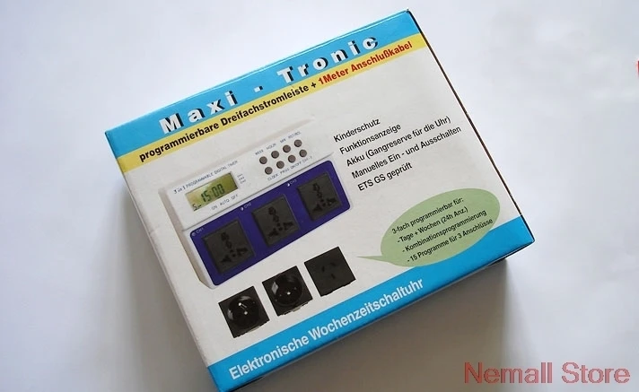 Aquarium 3 In 1 Digital Program Timer For Wave Maker Light CO2 System | Дом и сад