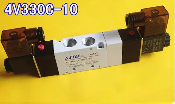 Бесплатная доставка 10 шт. Airtac Пневматический электромагнитный Клапан 4v330c 3/8