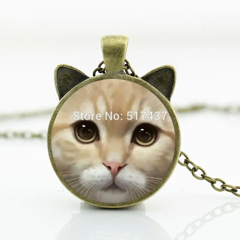 Новинка 2017 Лидер продаж новое коричневое ожерелье с подвеской из стекла кабошон