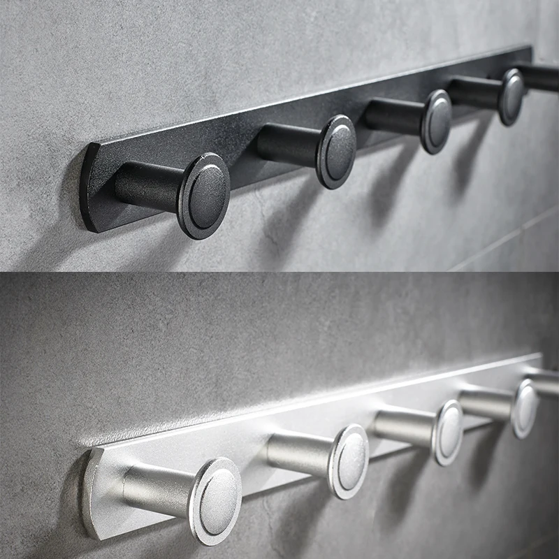 6pac крючок для халата черные крючки ванной сумка полотенец шляпа настенный одежды