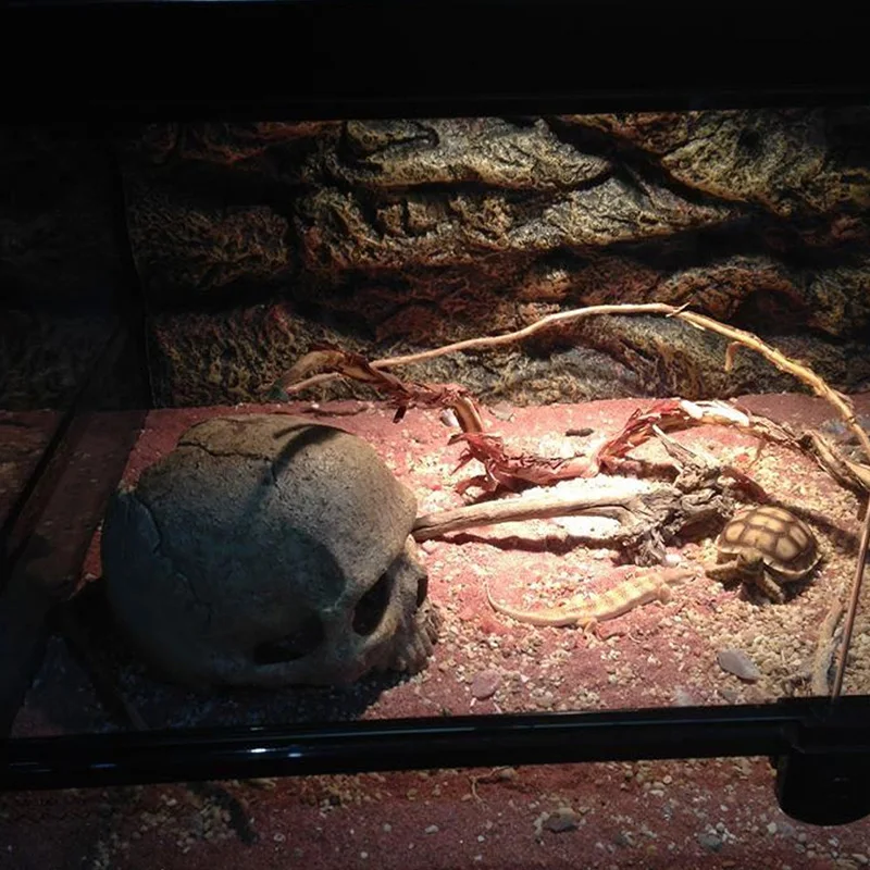 1 шт. Смола жуткий череп украшение аквариума Isla De Pascua Akvaryum Dekor Аквариум Камень Земля% 328/310