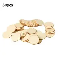 3.2CM Nonporous 50 шт в наборе, 3/4/5 см НЕОБРАБОТАННАЯ древесина виде незаполненного круга чипы диски отверстие брелок Металлический брелок Подвески украшения DIY ручной работы деревянные украшения - Цвет: 3.2CM Nonporous