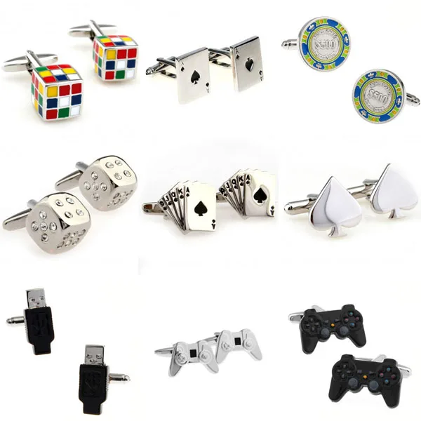 Магический куб карты игральные кости ручка USB запонка 1 пара бесплатная доставка