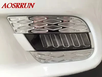 4 шт./1 комплект ABS автомобильные накладки на переднюю противотуманную фару 3D
