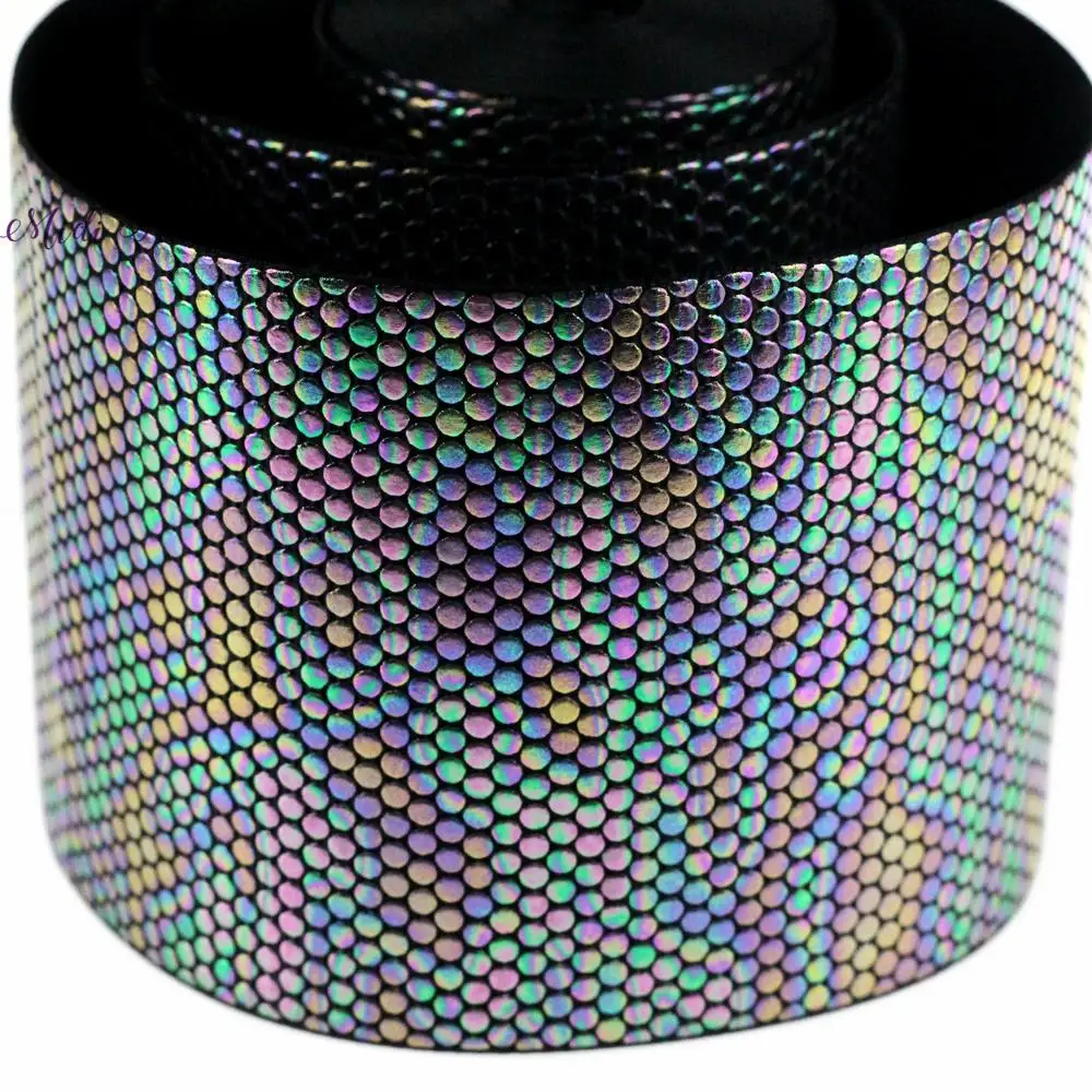 3 &quot75 мм радужная голограмма фольга точечные рисунки печатная стандартная лента