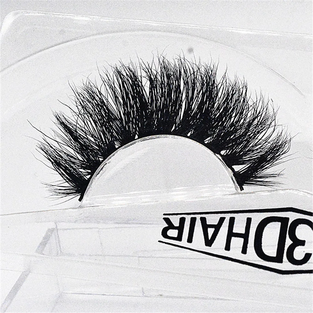 3D Mink False Eyelashes 100% Hair Hand-made Curling Crisscross Thick Natural Long Messy Beauty Make-up Tools DM19 | Красота и