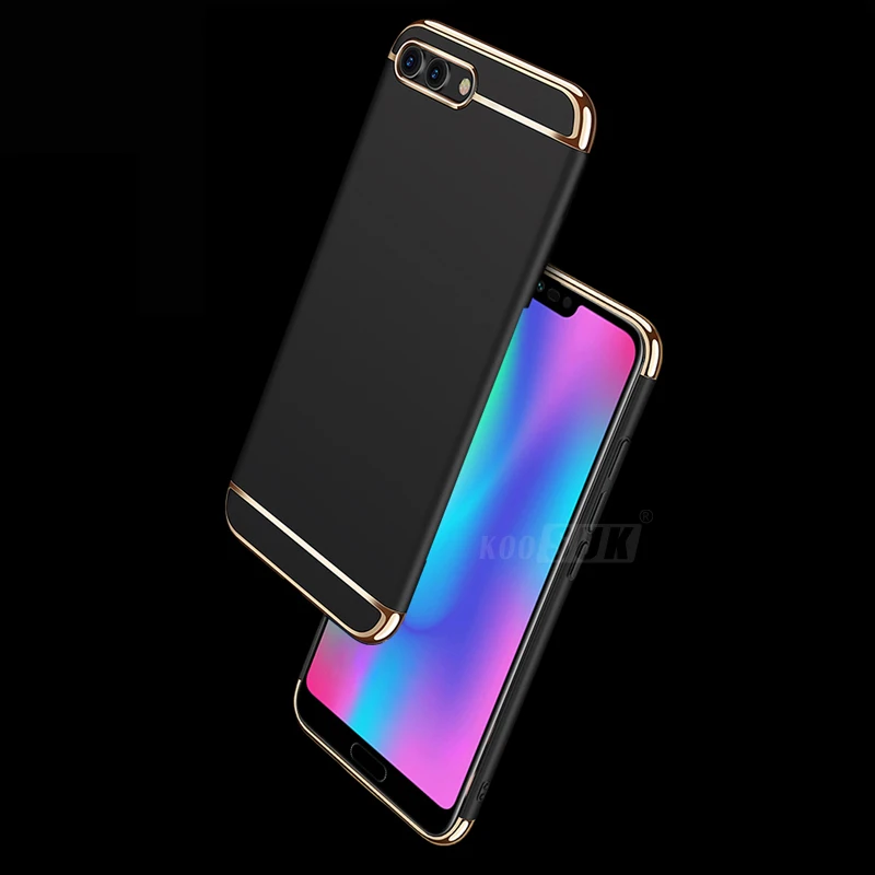 Чехол для Honor 10 роскошный 3 в 1 жесткий защитный чехол телефона s huawei мобильного funda