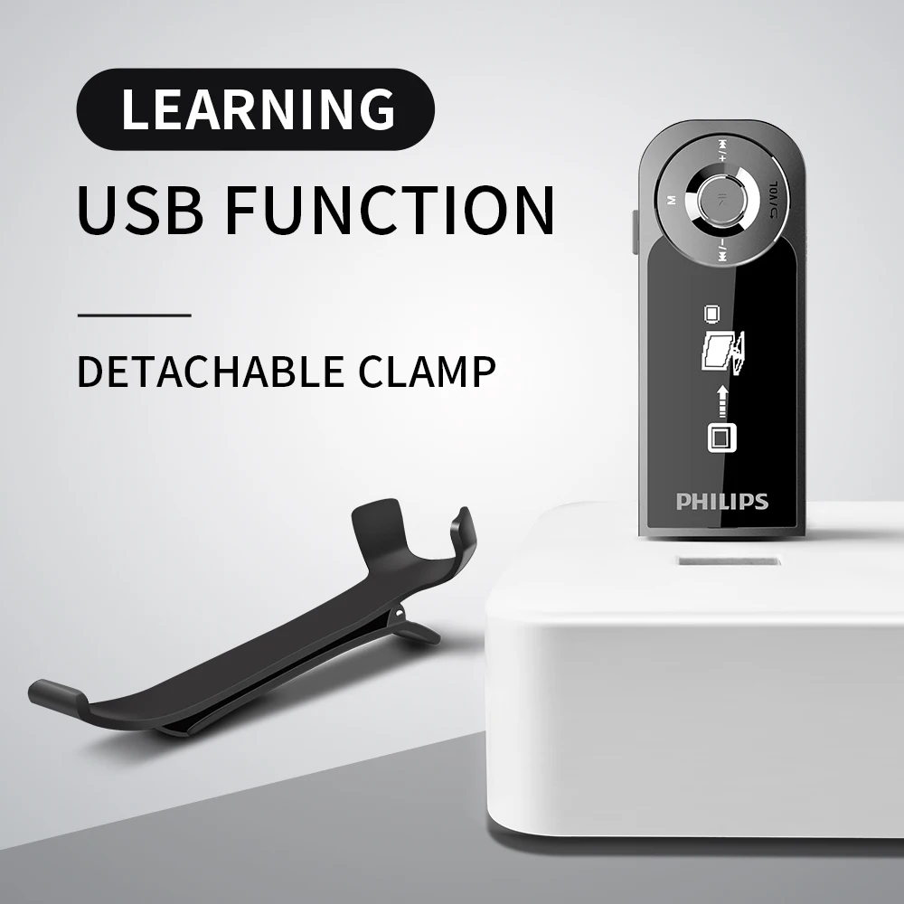 Philips 100% оригинальный 8 гб мини музыкальный mp3 плеер USB для студентов спорта бега с