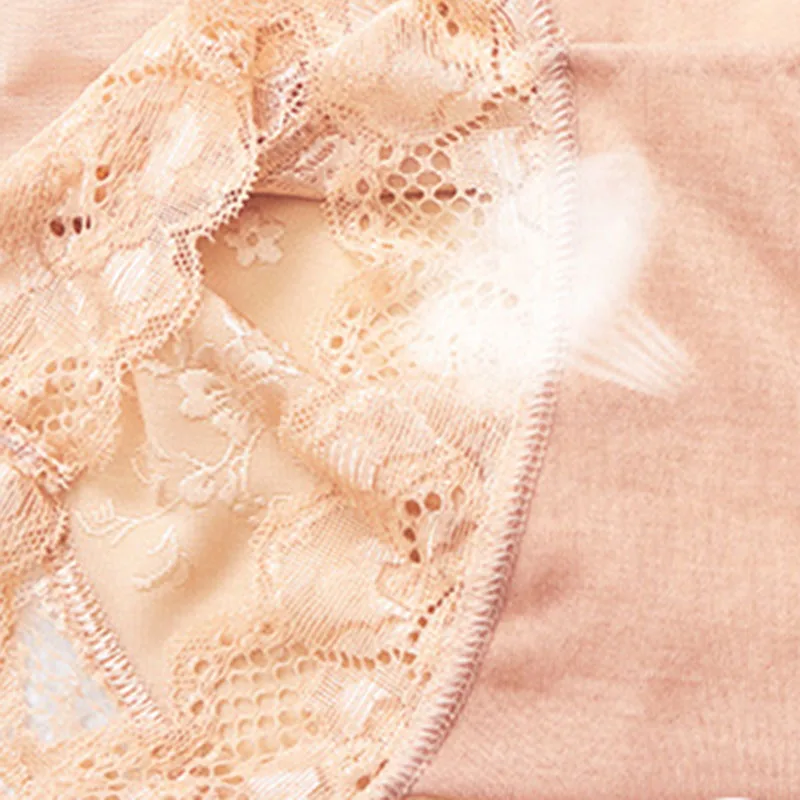 Женские бесшовные кружевные трусики Корректирующее белье с высокой талией