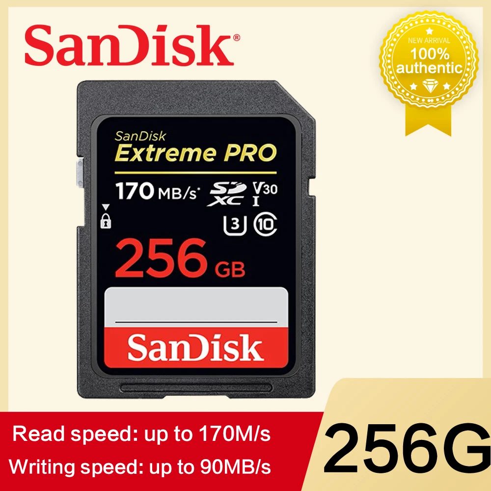 Карта памяти SanDisk, sd-карта 170MBS для камеры, 64 ГБ, 128 ГБ, 32 ГБ, 256 ГБ, 512 ГБ, micro SD U3 4K U1, флеш-карта для камеры, флеш-карта sd