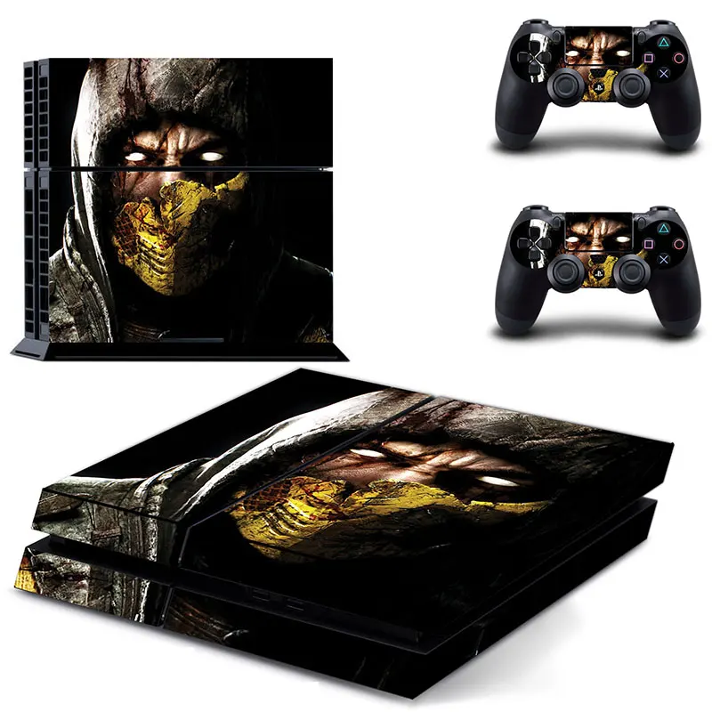 Mortal Kombat X виниловая наклейка на весь корпус Наклейка Обложка для PS4 Playstation 4