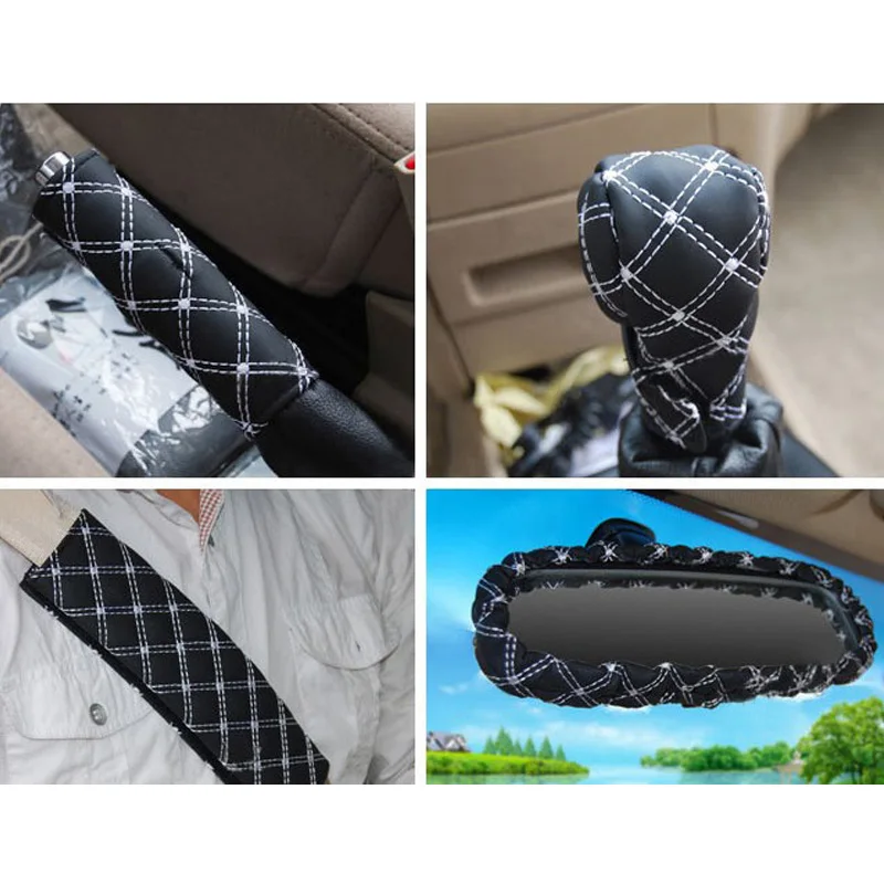 5 шт./компл. автомобильный внутренний вид пять ремней безопасности зеркало