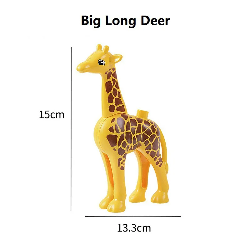 Животные модели Фигурки большие строительные блоки животные серии развивающие