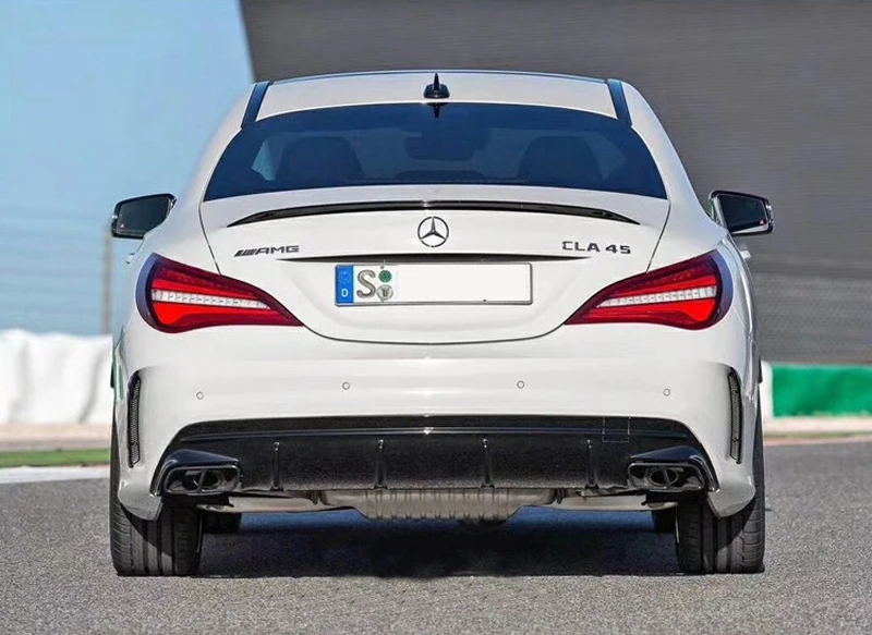 Для Mercedes-Benz CLA W117 CLA180 CLA200 CLA250 CLA260 углеродного волокна задний спойлер, крыло, багажник CLA45 AMG Стиль-UP