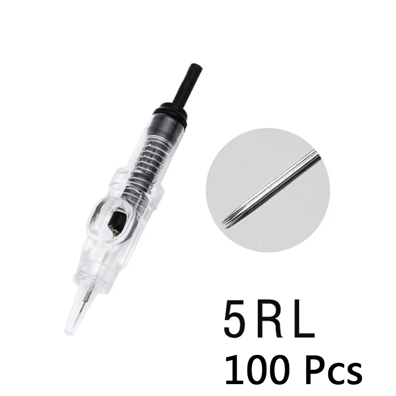 100pc 5R Needles Поворотная тату-машинка для постоянного макияжа мотор роторная насадка для татуировочной машины японский подшипник Maquina татуировки Dermografo - Цвет: 100pc 5R Needles
