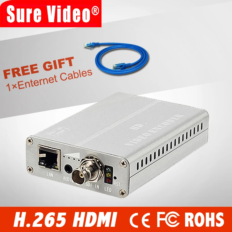 

Кодировщик HD H.265 SDI iptv для IP-потока в Youtube Wowza Facebook Ustream