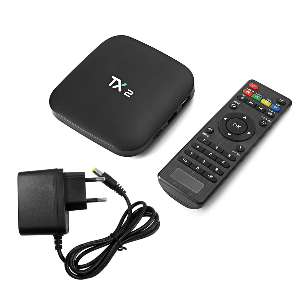Tx2-r2 Smart tv Box Android 6 0 Bluetooth 2 2G 16G ARM Cortex-A7 RK3229 HDMI2.0 4K медиаплеер H.265 телеприставка |