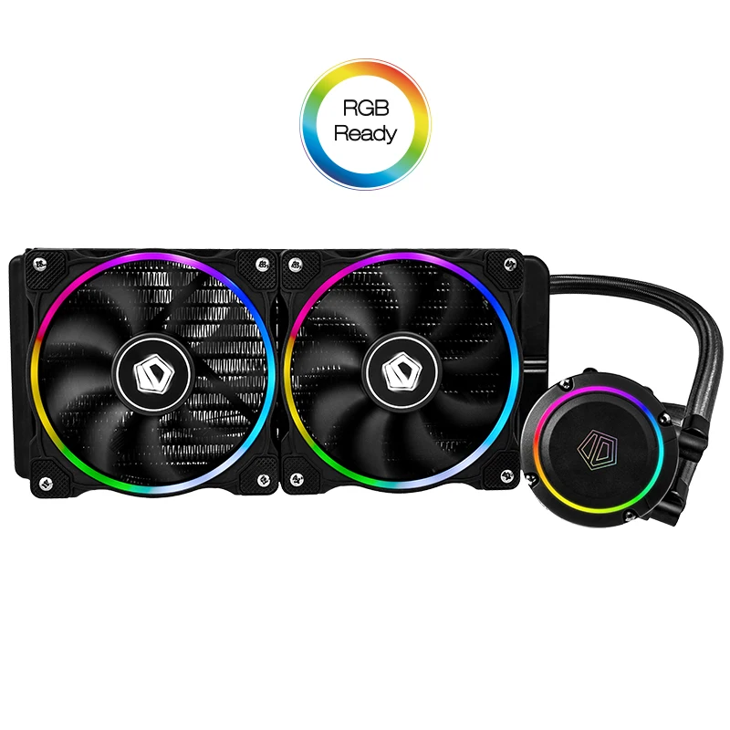 CHROMAFLOW 240 симфония RGB светильник эффект встроенный дизельный двигатель с водяным охлаждением Процессор теплоотвод 240-ряд полный платформы Зажим с AM4