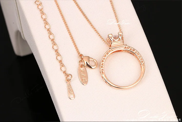 новый элегантный 2014 aaa+cz партия алмазов подвески ожерелья образный 18k