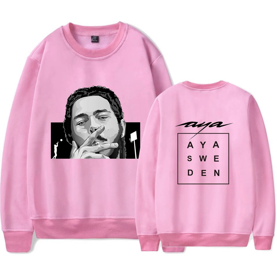 Женские/мужские свитшоты с круглым вырезом Post Malone Повседневная Уличная одежда