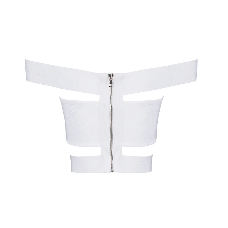 Bqueen Wholesale Price 2016 New Off the Shoulder Cross Bandage Top Crop Hot | Женская одежда
