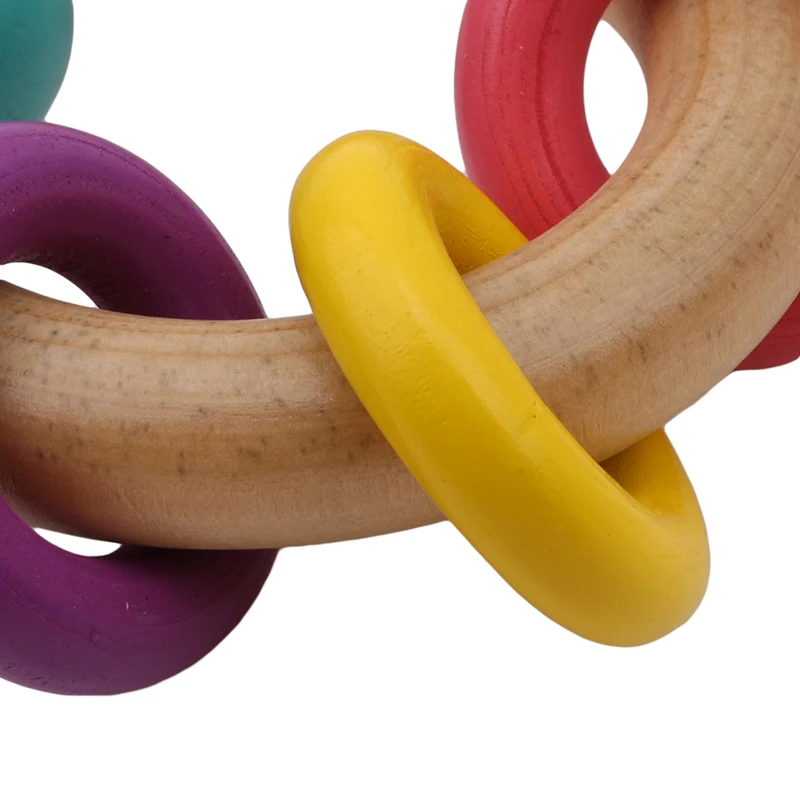 Деревянные кольцевые зубные шарики для ухода за зубами Детские Прорезыватели