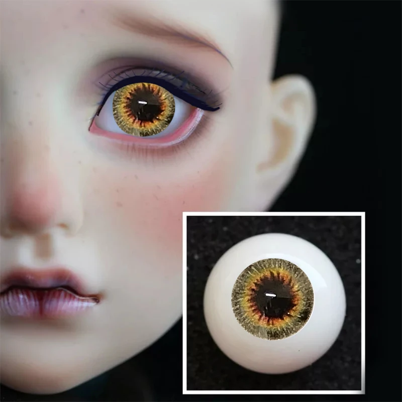 Кукольные глаза bjd для кукол BJD 12 мм 16 18 20 14 оранжевые игрушки sd-очки 1/3 1/4 1/6 1/8