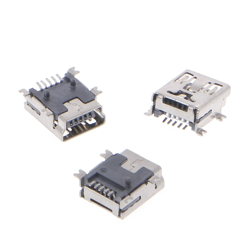 10 шт. мини USB Type B 5 контактный гнездовой разъем для зарядки мобильный телефон|connector