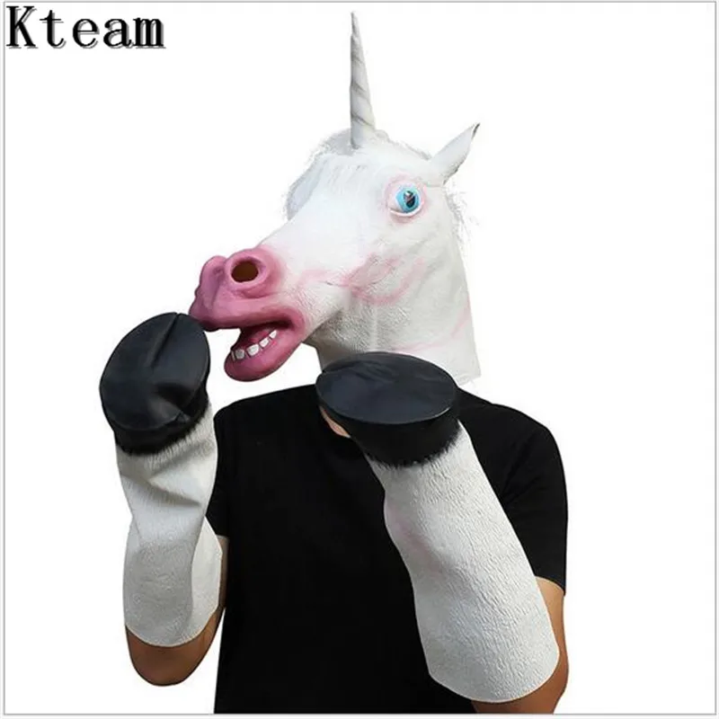 Новые Маски для животных Конская Лапка нарядное платье Вечерние костюм на