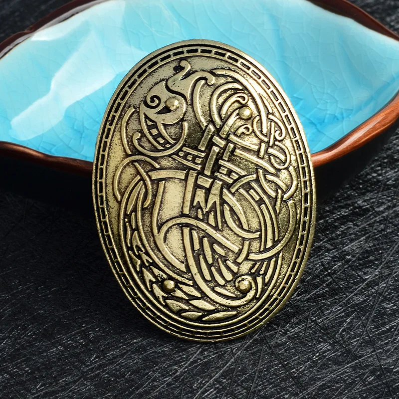 Ювелирные изделия Viking волк графический узор бюстгальтеры Броши амулет для