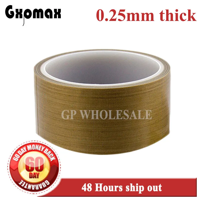 

38mm*10 meters *0.25mm Thick Self Adhesive PTFE Tape, High Temperature Withstand Insulation for LCD, Vacuum Sealer