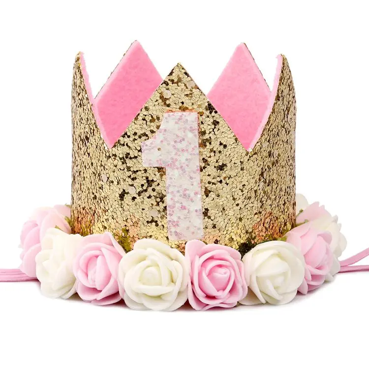 Crown FENGRISE, детское кресло для первого дня рождения, для мальчиков, гирлянда, для маленьких девочек, на один год, на день рождения, баннер, с днем рождения, на вечеринку, Декор, I AM One Bunting - Цвет: Crown