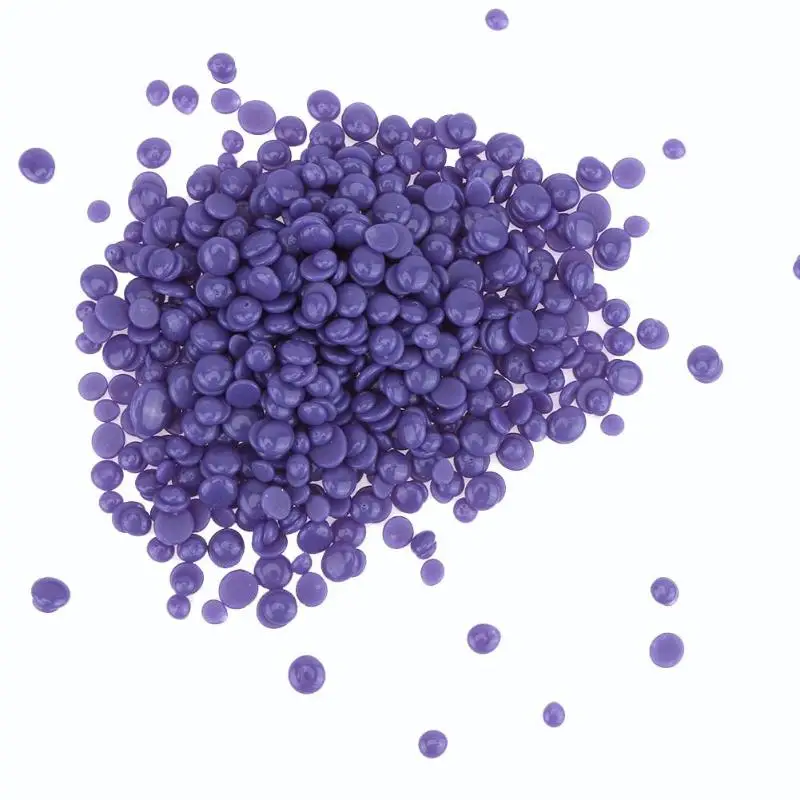 Lavender 100 г/пакет Женская Депиляционная горячая пленка гранула твердого парафина воск для зоны бикини без полосы шарики для удаления волос - Цвет: Lavender