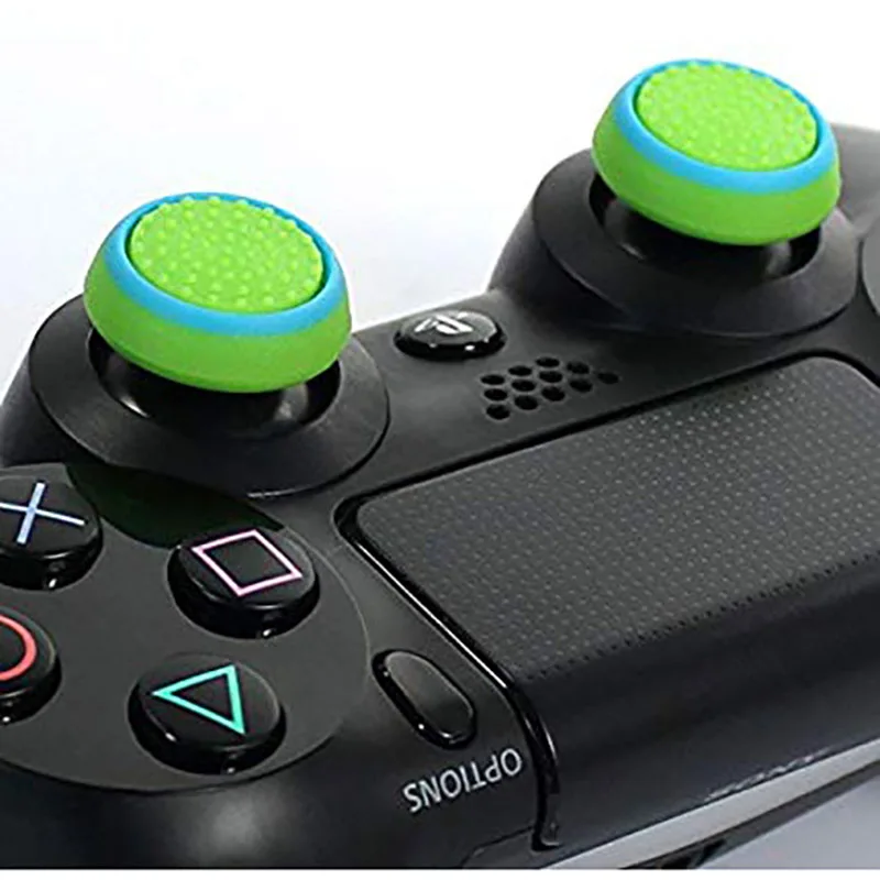 4 шт. силиконовые аналоговые ручки для джойстика PlayStation PS4 Pro Slim контроллера PS3