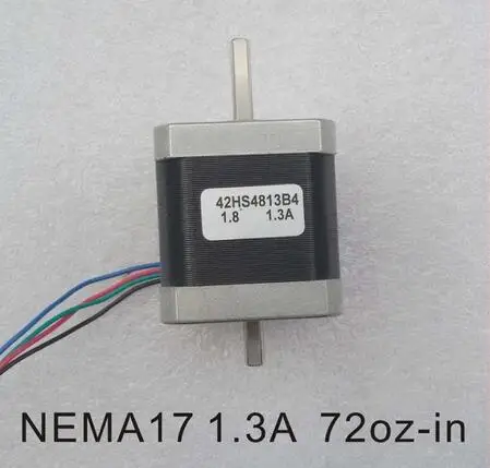 Dual Shaft NEMA 17 Stepper Motor 52N.cm (72 oz-in) Body Length 48mm CE Rohs CNC 3D Printer Motor