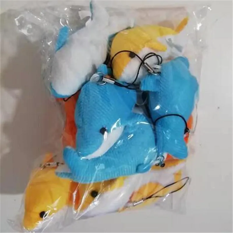 

2PCS Mini Plush Dolphin Toys Marine Animal Series Soft Stuffed Toy Small Pendant Activities Valentine Gift For Kids 8CM