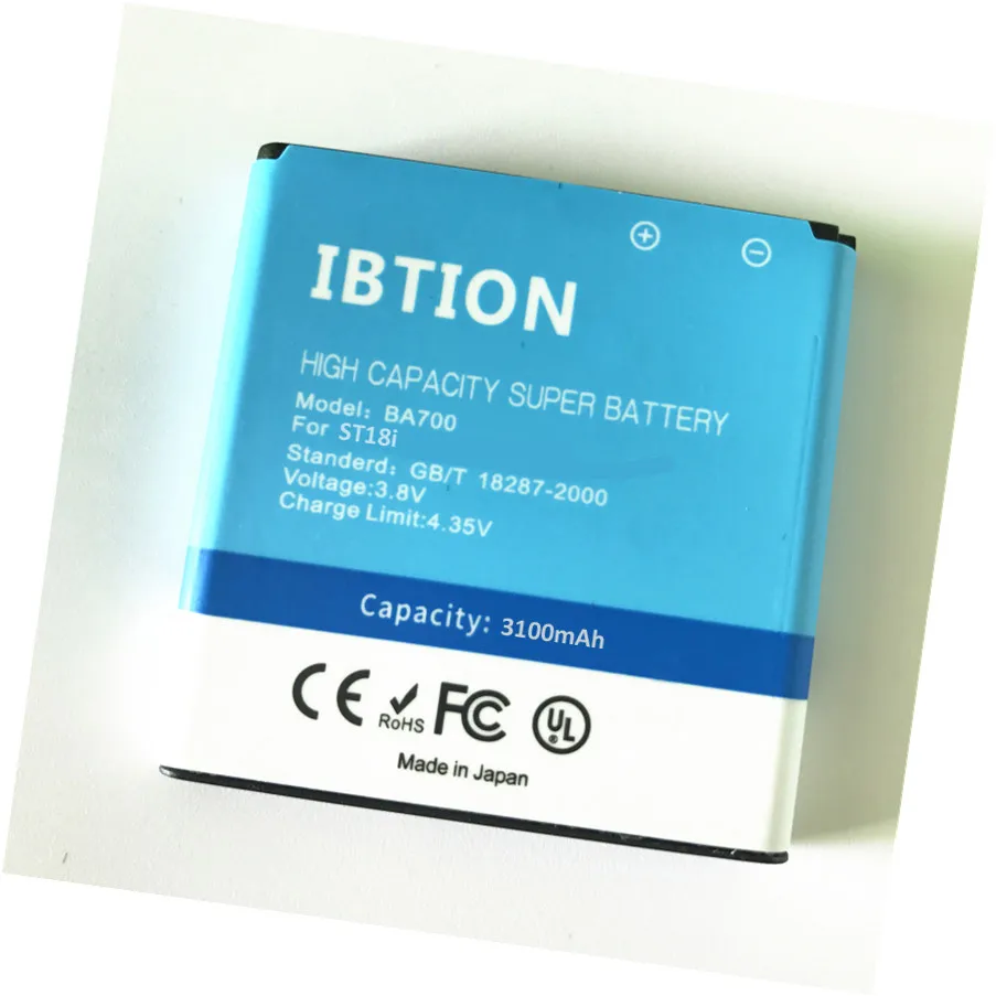 Ibtion 3100 мАч BA700 Батарея для Sony Ericsson Xperia Ray ST18i MT11i MT15i MK16i Pro Neo | Мобильные телефоны и