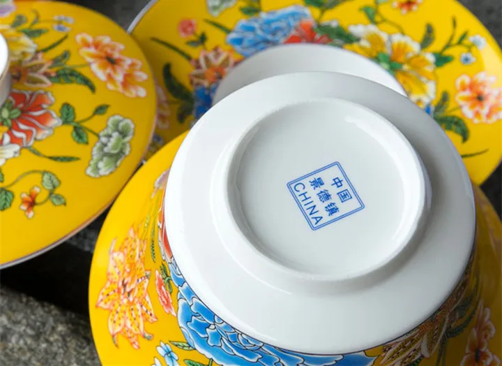 300 мл цветной Sancai Gaiwan яичная скорлупа из костяного фарфора чайная чашка и блюдце набор керамических чайных чашек с восьми сокровищами