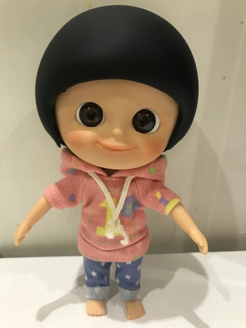 

T02-X652 Best children gift 1/8 bjd dolls Accessories handmade clothes Wild hooded sweater pants suit 2pcs/set