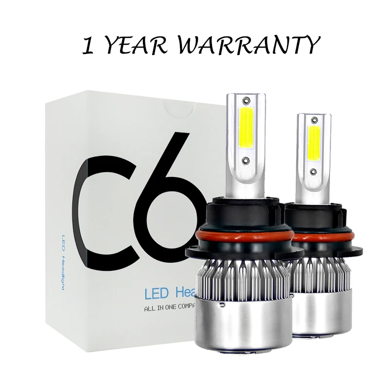 Новый Dropship 6500K 72W фары для H4 светодиодный H7 9003 HB2 9005 9006 H11 H1 H3 H8 H9 880 H13 9004 9007