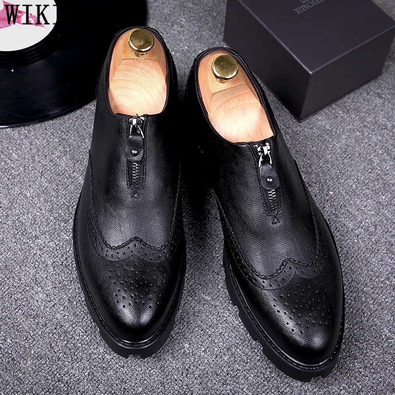 

Brogue Shoes Men Formal Coiffeur Designer Shoes Men Classic Patent Leather Formal Shoes Men Wedding Italian Brand Erkek Ayakkabi