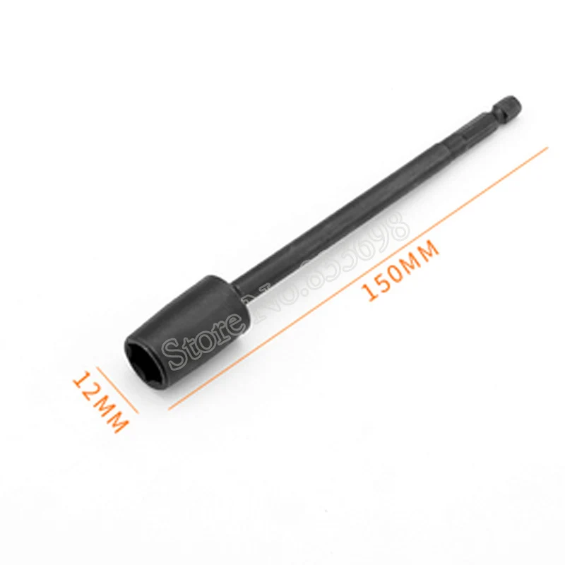 12mm 150mm length Универсальный адаптер для розетки шестигранный торцевой ключ 360 градусов Поворотный динамометрический ключ 6,35 мм Шестигранная Отвертка Инструмент 8 мм 10 мм 12 мм 13 мм 14 мм - Цвет: 12mm 150mm length