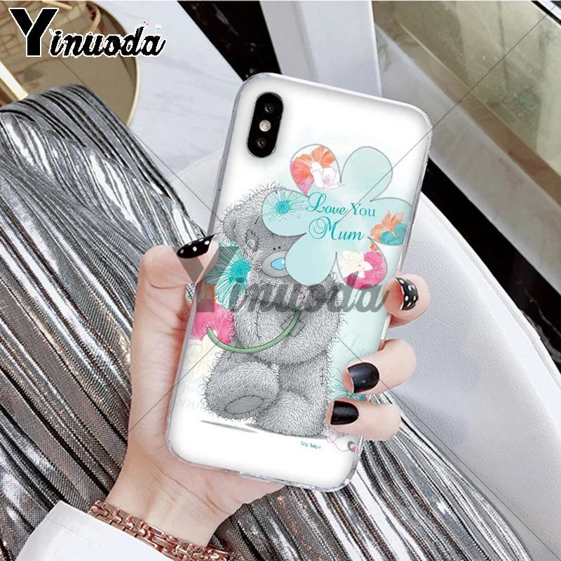 Yinuoda Tatty Teddy Me To You Bear фото на заказ мягкий чехол для телефона iPhone 5 5Sx 6 7 7plus 8 8Plus X XS MAX