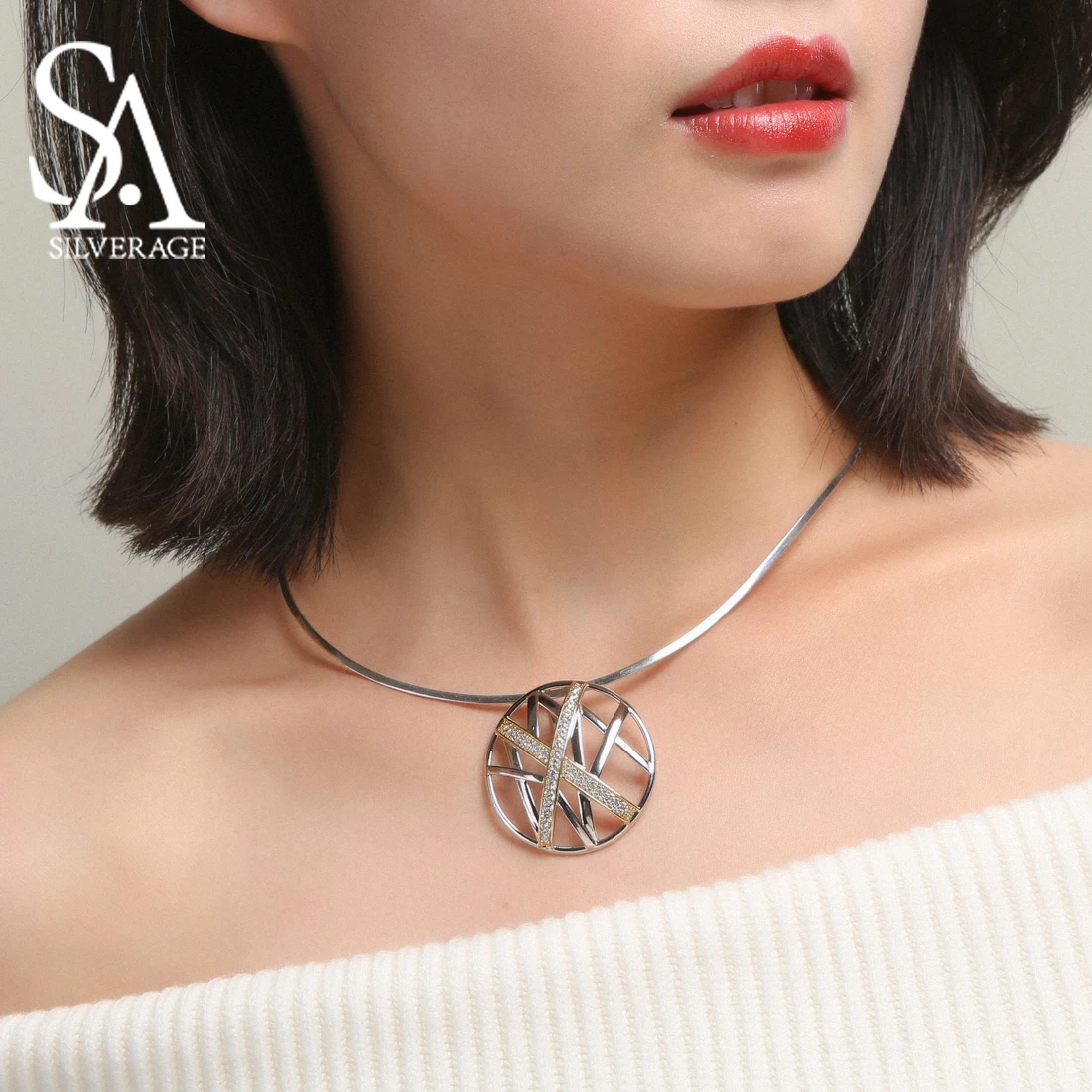 Модные ожерелья для женщин ювелирные изделия кулон ожерелье женщина 925