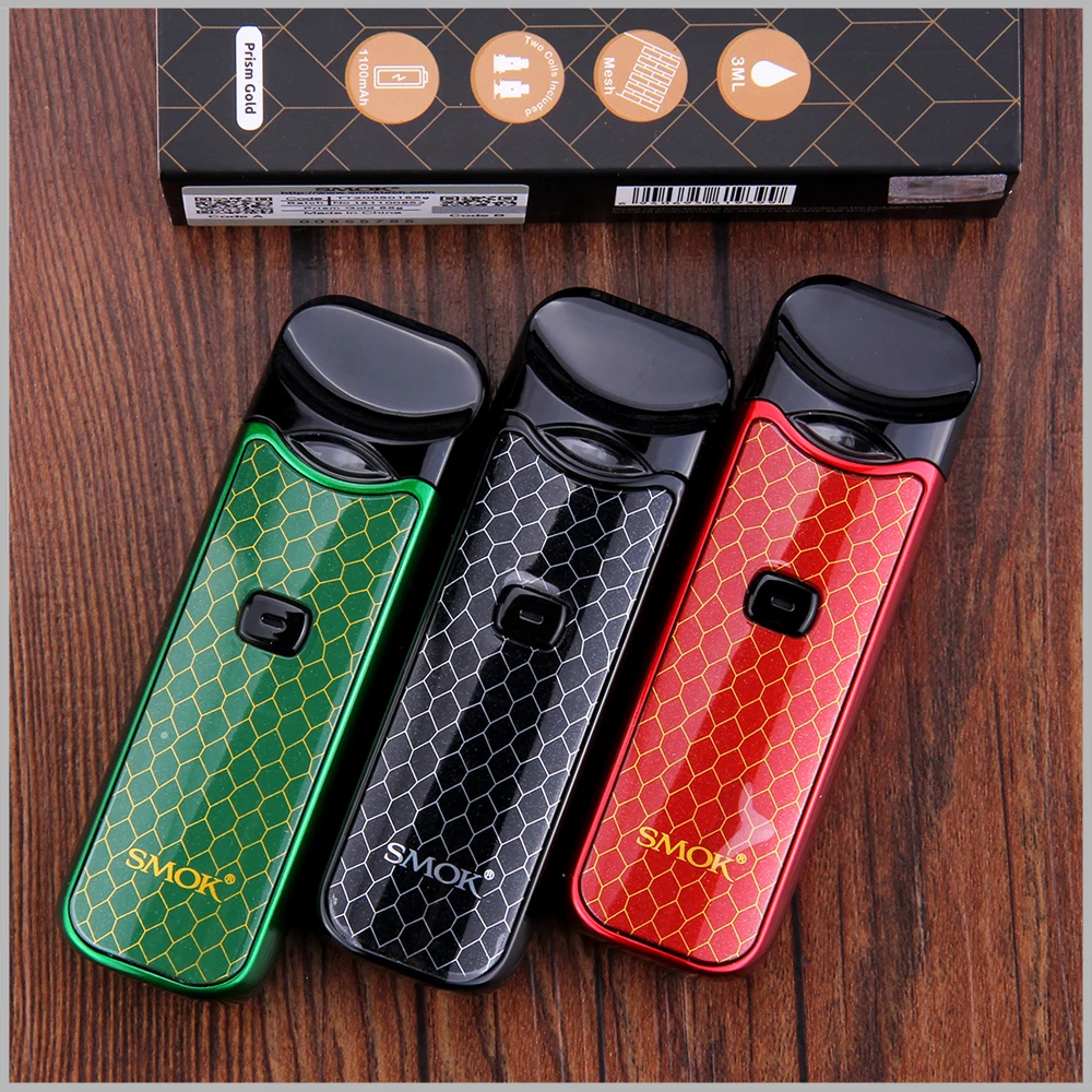 Smok Nord Pod Kit 1100 мАч емкость 3 мл электронная сигарета картридж Vape kit nord pod e smoke