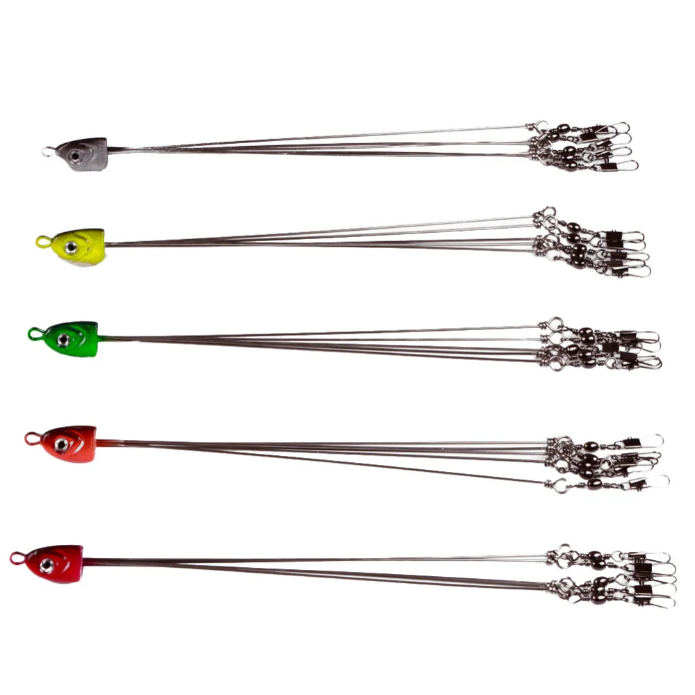 

Free Fisher 5pcs Umbrella Rigs Bait Fishing Group Lures Steel Wire Leader Alabama Multicolor Rigs Spinderella Spinnerbaits